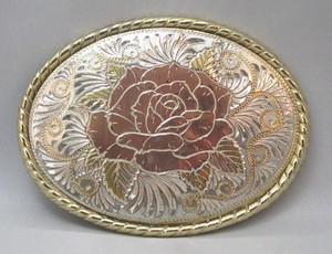 rose belt buckle