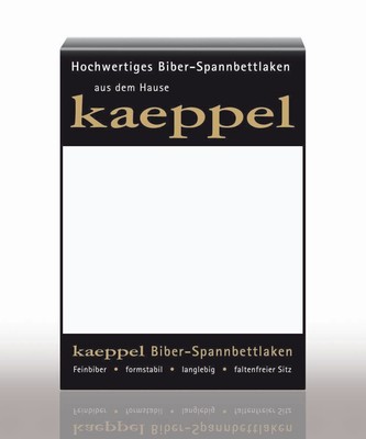 Kaeppel Biber Spannbettlaken, Steghöhe 30 cm, 100% Baumwolle, Farbe weiß