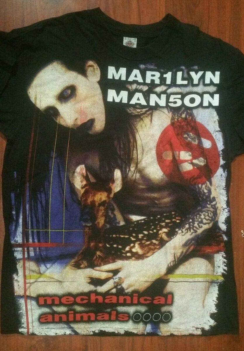 RARE MINT VINTAGE MARILYN MANSON BOOTLEG T-SHIRT SIZE XL | eBay RARE MINT VINTAGE MARILYN MANSON BOOTLEG T-SHIRT SIZE XL | eBay