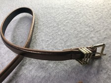 Thin Gold Lame  Belt With Three Prong Buckle Rest 49X0.5