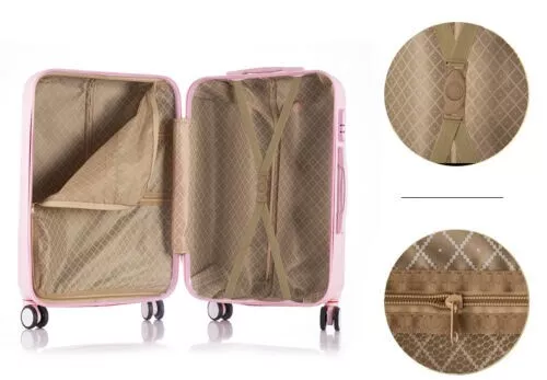 Trolley Handle Teen Woman Purple Hello Kitty Suitcase Travel Luggage Rolling Set - Picture 3 of 7