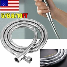 5/6/10ft Shower Head Hose Handheld Extra Long Stainless Steel Bathroom Flexible