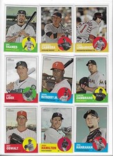 2012 Topps Heritage PICK--A-SP Thames Cabrera Liddi Zambrano Hamilton Mayberry +
