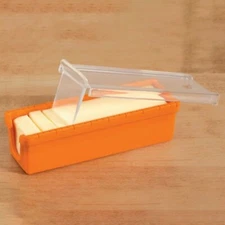 Silicone Butter Keeper Dish Container Slicer Cutter Softens Storage Kitchen New
