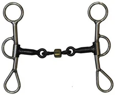 Showman Stainless Steel Colt Snaffle Bit w/ 6" Cheeks