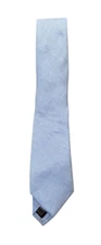 NEW The Mens Store At Bloomingdale's Silk & Linen Tie Blue NWT FREE Shipping