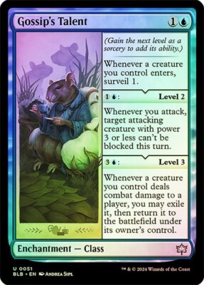 Gossip's Talent Bloomburrow Foil MTG Magic 