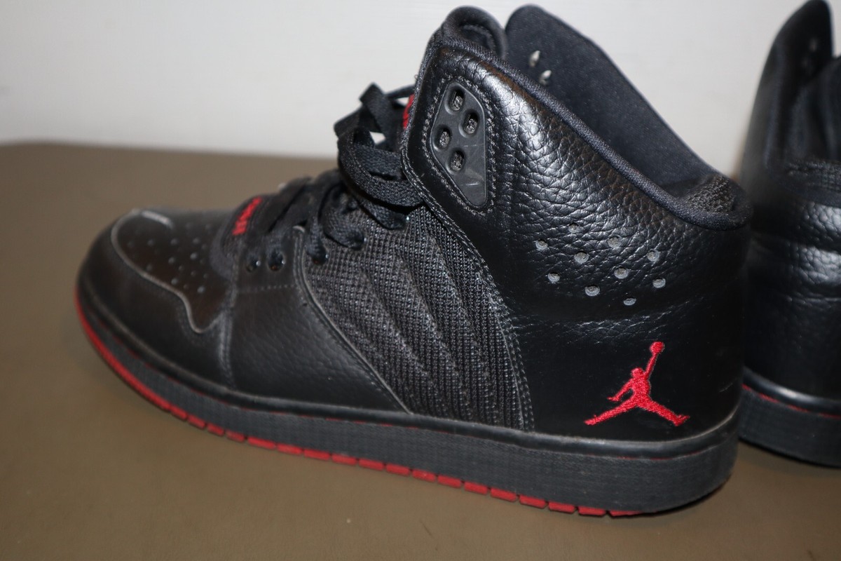 Nike Jordan 1 Flight Prem Premium BG Black Red 828237 006 Nike Jordan 1 Flight Prem Premium BG Black Red 828237 006