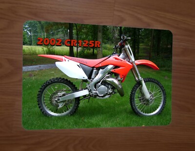 2002 Honda CR125R Dirt Bike Motocross Motorcycle Photo 8x12 Metal