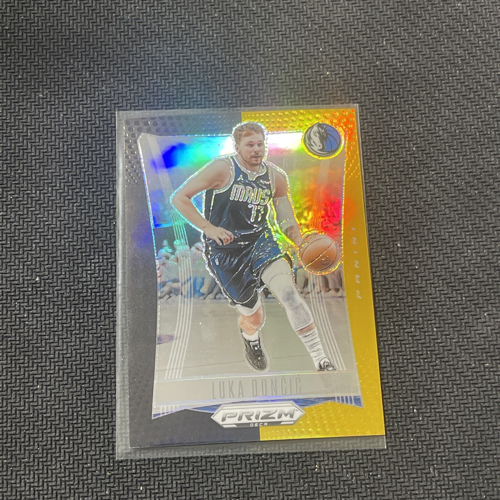 2023-24 Panini Prizm Deca Black and Gold /5 Luka Doncic #2