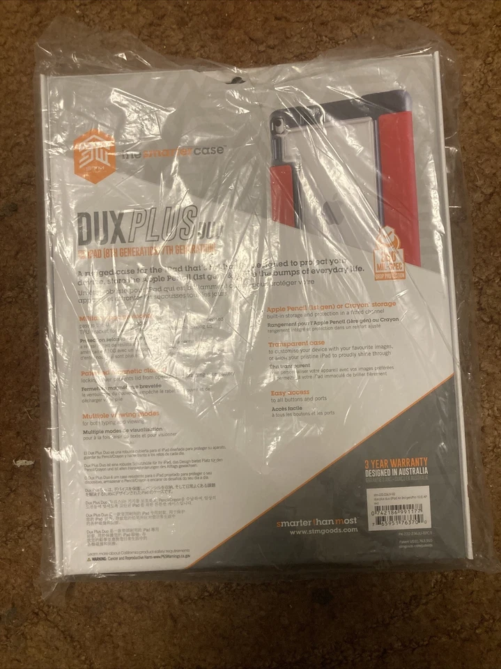 STM Dux Plus Duo Ultra Protective Smart Case for Apple iPad 8th 7th Gen - Image 2 of 2