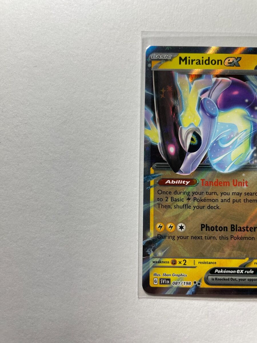 Pokemon : SV SCARLET & VIOLET MIRAIDON ex 081/198 ULTRA RARE