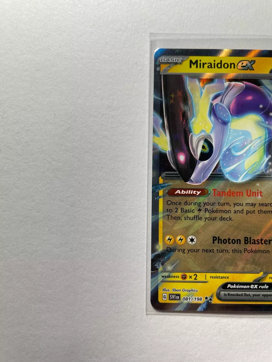 Pokemon TCG MIraidon EX Scarlet & Violet Double Rare #081/198 NM