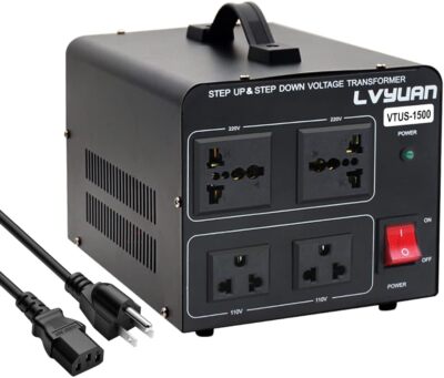 LVYUAN Voltage Converter Transformer 1500 Watt Step Up/Down Convert from