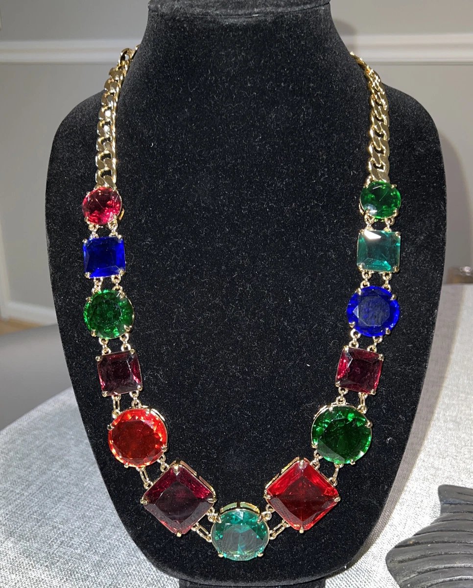 Kate Spade Crystal Kaleidoscope Necklace Gorgeous BOLD Sparkle eBay