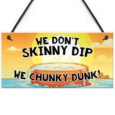 Funny Novelty Hot Tub Sign Hanging Sign Outdoor Garden Hot Tub Spa Decor 