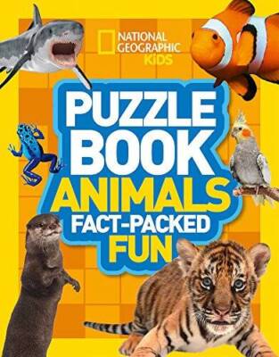 Puzzle Book Animals: Brain-tickling quizzes, sudokus, crosswords and word - GOOD