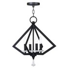 Livex Lighting 50664-07 Diamond 4-Light Chandelier, Bronze
