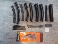 55/ LIMA HO LOT DE 60 RAILS DROIT N3020 COURBE N3030 AIGUILLAGE voir descriptif