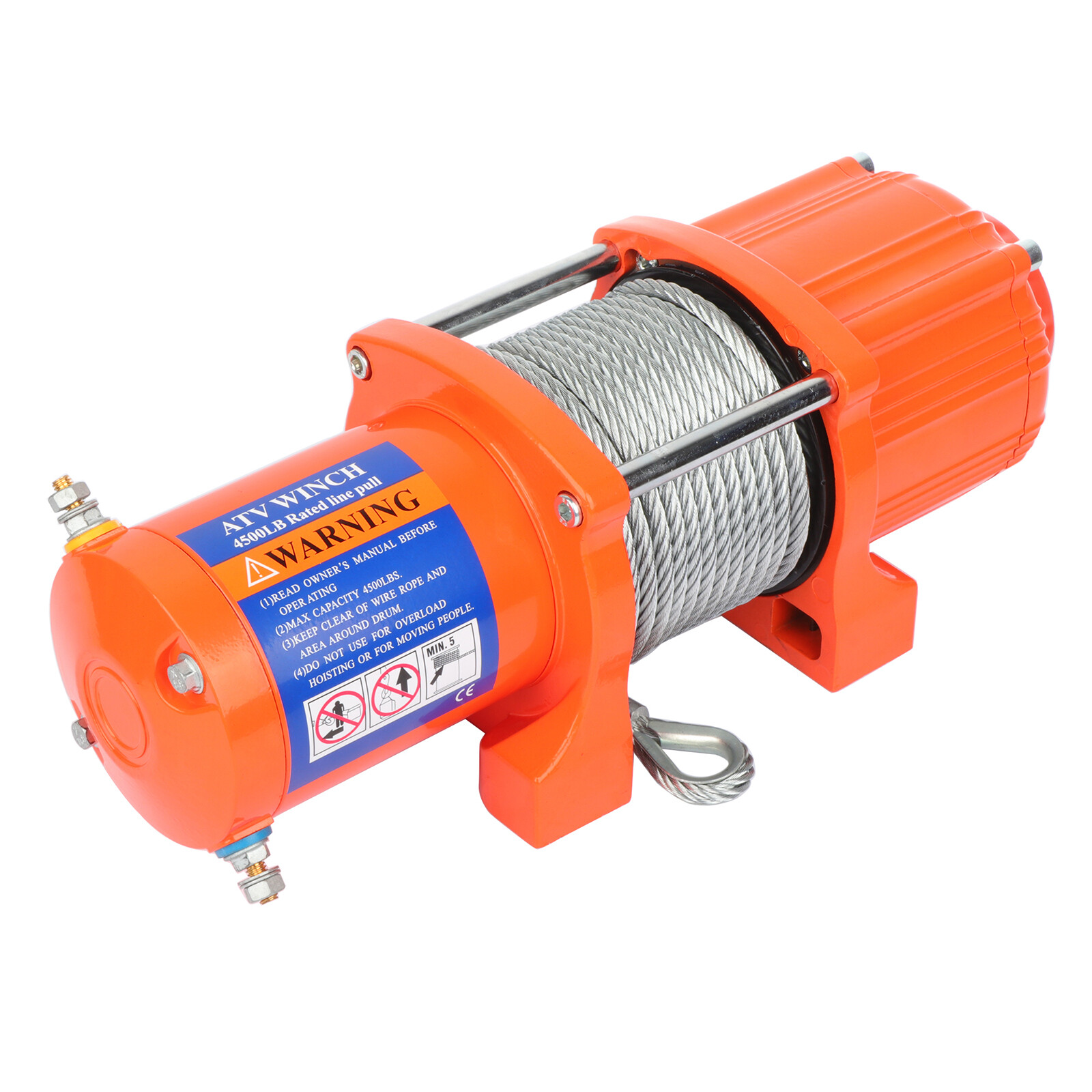 Electric Recovery Winch 4500LBS Towing Truck 6mm*15m Steel Rope Off Road New David Gonzalez