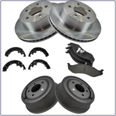 BREMSSCHEIBEN TROMMEL BREMSKLÖTZE VORNE HINTEN FÜR JEEP WRANGLER 1997 - 2000