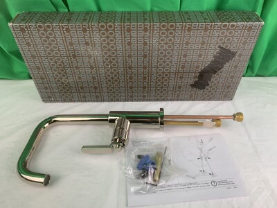 Brizo 61054LF-PN Litze Bar Faucet w  Square Spout & Industrial Handle - Nickel