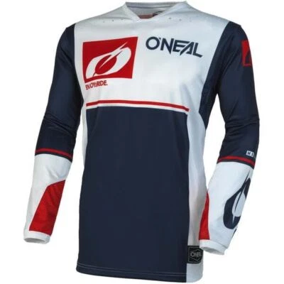 O'Neal 2025 Jersey Motocross Hardwear Flow Azul Blanco MX Enduro Off-Road - Imagen 1 de 2