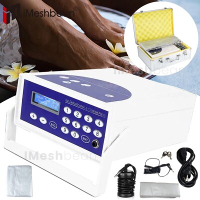 Detox Foot Bath Spa Machine FIR Belt Cell Ion Ionic Aqua CHI SPA Machine w/Case