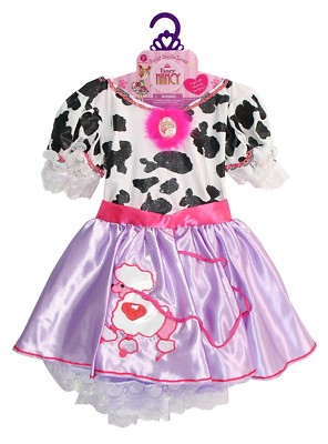 Fancy Nancy POODLE DRESS Costume COW Child 4-6X 3+ pretend party