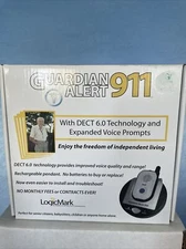 New Alarm LogicMark 30511 Guardian Fall Alert Emergency System Pendant /Charges