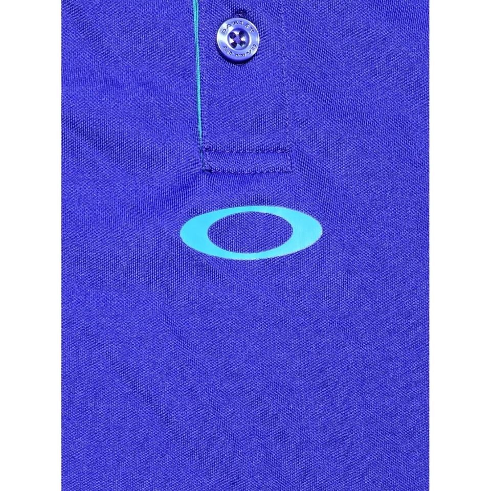 Рубашка поло для гольфа мужская Oakley фиолетовая синяя HydrofreeX размер S обычный крой - Изображение 2 из 4