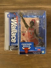 McFarlane Series 12 Ben Wallace #3 Chicago Bulls Action Figure Red Uniform