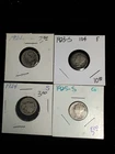 Lot Of 4 Circulated Early Mercury Dimes