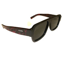 PRADA AUTHENTIC PR 22YS 1AB5S0 Men's Aviator Sunglasses Black / Red
