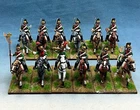 28mm Napoleonic War painted French 6ème Régiment de Dragons NFF26