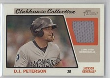2015 Heritage Minor League Edition Clubhouse Collection Relics DJ Peterson 2f4