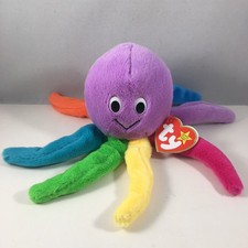 Ty Beanie Baby - BLINKY the Octopus 30th Anniversary NEW MWMTs Plush Stuffed Toy
