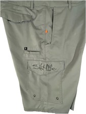 Salt Life Men Sz 30 Shorts Cargo SLX-QD Vapor Stretch Board Fishing Water Trunks