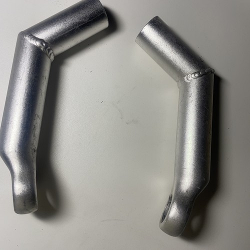 MTB handlebar bar ends extensions Medium Silver