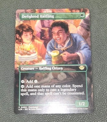 MtG Delighted Halfling Borderless LTR   EN
