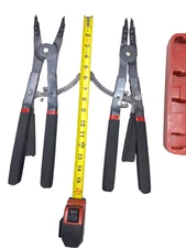 Universal Circlip Snap Pliers Tool Set, Retaining With Replacement Tips 16"