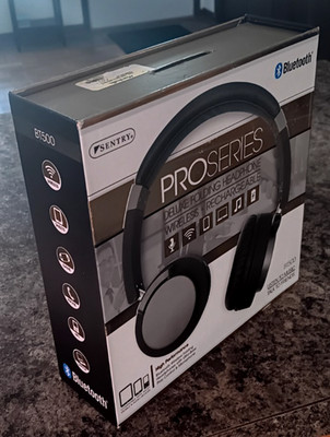 Sentry ProSeries BT500 Black Wireless Bluetooth Headband On Ear Headphones
