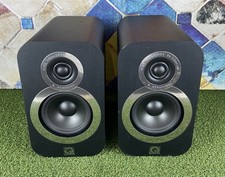 Q Acoustics 3010i PAIR OF BLACK Bookshelf Speakers *MISSING GRILLS*