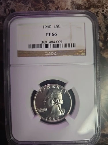 1960 Proof Washington Quarter NGC PF66