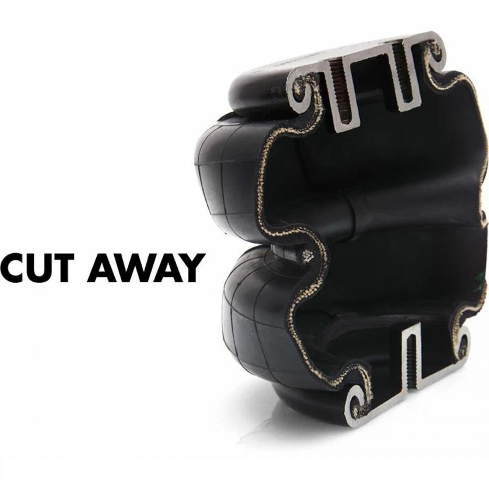 2 bolsas de aire estándar de 2600 lb 1/2" puerto npt resortes de aire bolsa suspensión gotas s Foto 3 de 4