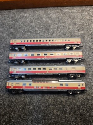 4) Marklin Z Mini Club Set Of Passenger Cars 8734/8735/8736/8738