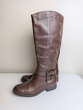 Style & Co Womens Brown Maliaa Knee High Ridi...