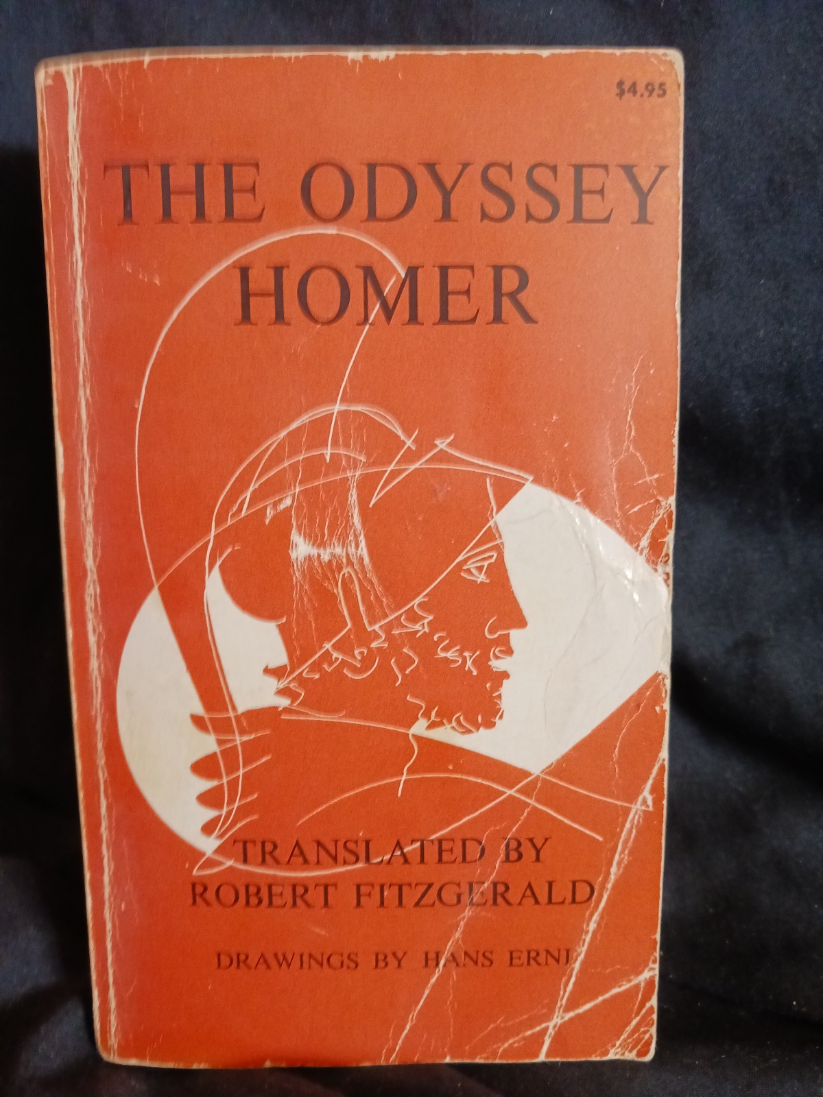 The Odyssey by Homer, Robert Fitzgerald, Anchor Books Paperback 1963 Illustrated