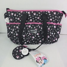 Disney Minnie Mouse Multi Piece Diaper Bag set New With Tags