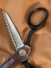 Vintage Clauss Pinking Zig Zag Cut Shears  Heavy Duty Scissors Chrome Plated — photo 7